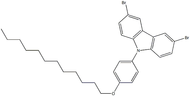 9H-Carbazole, 3,6-dibromo-9-[4-(dodecyloxy)phenyl]- CAS#: 865163-47-9
