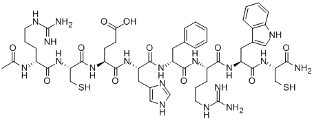 AC-D-ARG-CYS-GLU-HIS-D-PHE-ARG-TRP-CYS-NH2 CAS#: 819048-44-7