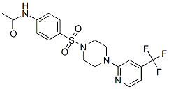 ACETAMIDE, N-[4-[[4-[4-(TRIFLUOROMETHYL)-2-PYRIDINYL]-1-PIPERAZINYL]SULFONYL]PHENYL]- CAS#: 883031-24-1