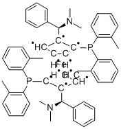 (ALPHAR,ALPHAR)-1,1'-BIS[ALPHA-(DIMETHYLAMINO)BENZYL]-(S,S)-2,2'-BIS[BIS(2-METHYLPHENYL)PHOSPHINO]FERROCENE CAS#: 831226-37-0
