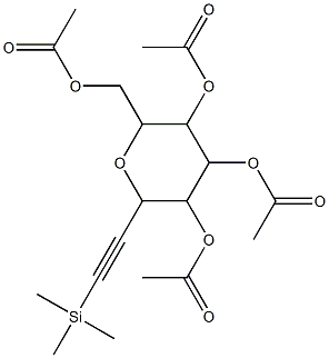 Acetic acid 4,5-diacetoxy-2-acetoxyMethyl-6-triMethylsilanylethynyl-tetrahydro-pyran-3-yl ester CAS#: 849359-20-2