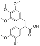 BENZENEACETIC ACID, 3-BROMO-4-METHOXY-A-[(3,4,5-TRIMETHOXYPHENYL)METHYLENE]-, (AE)- CAS#: 869497-70-1