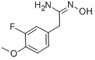 BENZENEETHANIMIDAMIDE, 3-FLUORO-N-HYDROXY-4-METHOXY- CAS#: 885956-62-7