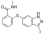 BenzaMide, 2-[(3-iodo-1H-indazol-6-yl)thio]-N-Methyl- CAS#: 885126-34-1