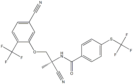 BenzaMide, N-[(1S)-1-cyano-2-[5-cyano-2-(trifluoroMethyl)phenoxy]-1-Methylethyl]-4-[(trifluoroMethyl)thio]- CAS#: 887148-69-8