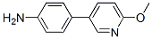 Benzenamine, 4-(6-methoxy-3-pyridinyl)- (9CI) CAS#: 835876-03-4