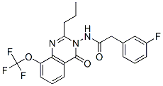 Benzeneacetamide,  3-fluoro-N-[4-oxo-2-propyl-8-(trifluoromethoxy)-3(4H)-quinazolinyl]- CAS#: 848027-54-3