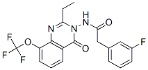 Benzeneacetamide,  N-[2-ethyl-4-oxo-8-(trifluoromethoxy)-3(4H)-quinazolinyl]-3-fluoro- CAS#: 848027-37-2