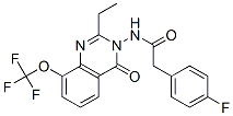 Benzeneacetamide,  N-[2-ethyl-4-oxo-8-(trifluoromethoxy)-3(4H)-quinazolinyl]-4-fluoro- CAS#: 848027-38-3