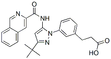 Benzenepropanoic  acid,  3-[3-(1,1-dimethylethyl)-5-[(3-isoquinolinylcarbonyl)amino]-1H-pyrazol-1-yl]- CAS#: 872171-26-1
