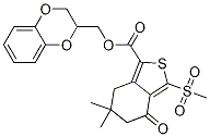 Benzo[c]thiophene-1-carboxylic acid, 4,5,6,7-tetrahydro-6,6-dimethyl-3-(methylsulfonyl)-4-oxo-, (2,3-dihydro-1,4-benzodioxin-2-yl)methyl ester CAS#: 873189-11-8