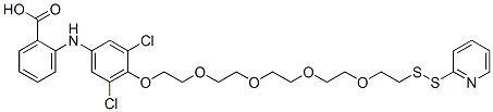 Benzoic  acid,  2-[[3,5-dichloro-4-[[14-(2-pyridinyldithio)-3,6,9,12-tetraoxatetradec-1-yl]oxy]phenyl]amino]- CAS#: 851962-14-6