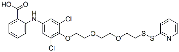 Benzoic  acid,  2-[[3,5-dichloro-4-[2-[2-[2-(2-pyridinyldithio)ethoxy]ethoxy]ethoxy]phenyl]amino]- CAS#: 851962-12-4