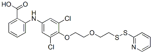 Benzoic  acid,  2-[[3,5-dichloro-4-[2-[2-(2-pyridinyldithio)ethoxy]ethoxy]phenyl]amino]- CAS#: 851962-11-3