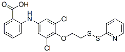 Benzoic  acid,  2-[[3,5-dichloro-4-[2-(2-pyridinyldithio)ethoxy]phenyl]amino]- CAS#: 851962-10-2