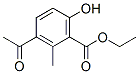 Benzoic acid, 3-acetyl-6-hydroxy-2-methyl-, ethyl ester (9CI) CAS#: 819052-33-0