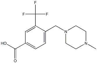 Benzoic acid, 4-[(4-Methyl-1-piperazinyl)Methyl]-3-(trifluoroMethyl)- CAS#: 859282-11-4