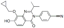 Benzonitrile,  4-[8-(cyclopropylmethoxy)-7-hydroxy-2-(1-methylethyl)-4-oxo-3(4H)-quinazolinyl]- CAS#: 871814-26-5