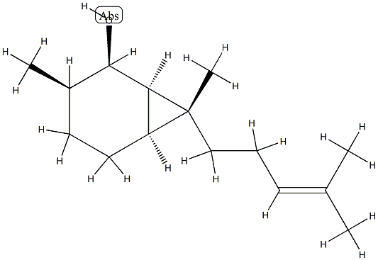 Bicyclo[4.1.0]heptan-2-ol, 3,7-dimethyl-7-(4-methyl-3-pentenyl)-, (1R,2R,3R,6S,7R)-rel- (9CI) CAS#: 820239-01-8
