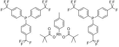 Bis(2,2-dimethylpropanoato)(4-methylphenyl)bis[tris[4-(trifluoromethyl)phenyl]phosphine]rhodium CAS#: 851530-57-9