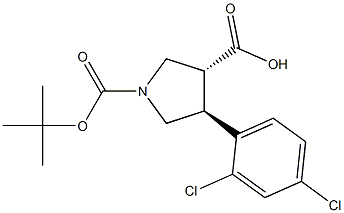 Boc-(+/-)-trans-4-(2,4-dichloro-phenyl)-pyrrolidine-3-carboxylic acid CAS#: 851484-67-8
