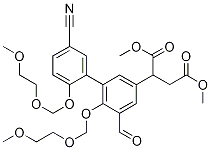 Butanedioic acid, 2-[5'-cyano-5-forMyl-2',6-bis[(2-Methoxyethoxy)Methoxy][1,1'-biphenyl]-3-yl]-, 1,4-diMethyl ester CAS#: 883993-75-7
