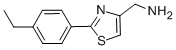 C-[2-(4-ETHYL-PHENYL)-THIAZOL-4-YL]-METHYLAMINE CAS#: 885280-80-8