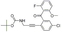 CARBAMIC ACID, [3-[4-CHLORO-2-(2-FLUORO-6-METHOXYBENZOYL)PHENYL]-2-PROPYNYL]-, 1,1-DIMETHYLETHYL ESTER CAS#: 869366-70-1