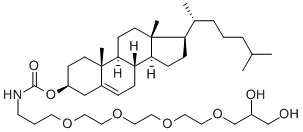 CHOLESTERYL N-(15,16-DIHYDROXY-4,7,10,13-TETRAOXA-HEXA-DECYL)CARBAMATE CAS#: 869354-67-6
