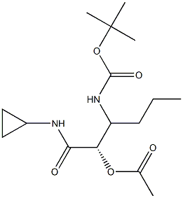 CarbaMic acid, [(1S)-1-[1-(acetyloxy)-2-(cyclopropylaMino)-2-oxoethyl]butyl]-, 1,1-diMethylethyl ester (9CI) CAS#: 856707-38-5