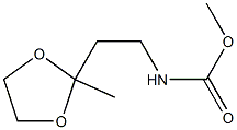 Carbamic  acid,  [2-(2-methyl-1,3-dioxolan-2-yl)ethyl]-,  methyl  ester  (5CI) CAS#: 854890-30-5