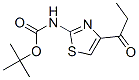 Carbamic  acid,  [4-(1-oxopropyl)-2-thiazolyl]-,  1,1-dimethylethyl  ester  (9CI) CAS#: 876755-19-0
