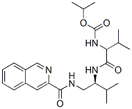 Carbamic  acid,  N-[(1S)-1-[[[(1S)-1-[[(3-isoquinolinylcarbonyl)amino]methyl]-2-methylpropyl]amino]carbonyl]-2-methylpropyl]-,  1-methylethyl  ester CAS#: 874580-29-7