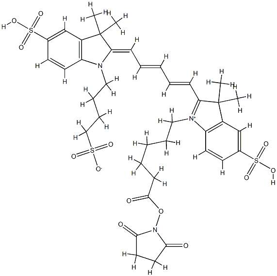 Cy5 SE(tri SO3) CAS#: 881178-43-4