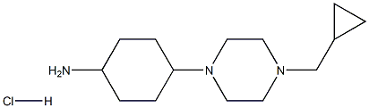 CyclohexanaMine, 4-[4-(cyclopropylMethyl)-1-piperazinyl]-, (Hydrochloride) , trans- CAS#: 876371-19-6