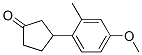 Cyclopentanone, 3-(4-methoxy-2-methylphenyl)- (9CI) CAS#: 819849-77-9