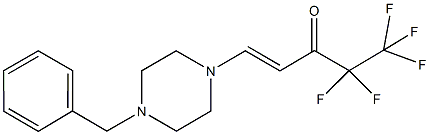 (E)-1-(4-benzylpiperazino)-4,4,5,5,5-pentafluoro-1-penten-3-one CAS#: 866144-14-1