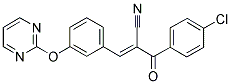 (E)-2-(4-CHLOROBENZOYL)-3-[3-(2-PYRIMIDINYLOXY)PHENYL]-2-PROPENENITRILE CAS#: 861210-22-2