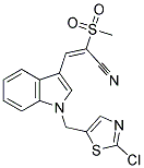 (E)-3-(1-[(2-CHLORO-1,3-THIAZOL-5-YL)METHYL]-1H-INDOL-3-YL)-2-(METHYLSULFONYL)-2-PROPENENITRILE CAS#: 860787-40-2