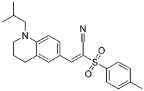 (E)-3-(1-ISOBUTYL-1,2,3,4-TETRAHYDRO-6-QUINOLINYL)-2-[(4-METHYLPHENYL)SULFONYL]-2-PROPENENITRILE CAS#: 866018-67-9