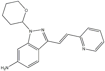 (E)-3-[2-(Pyridin-2-yl)ethenyl]-1-(tetrahydro-2H-pyran-2-yl)-1H-indazol-6-amine CAS#: 886230-76-8