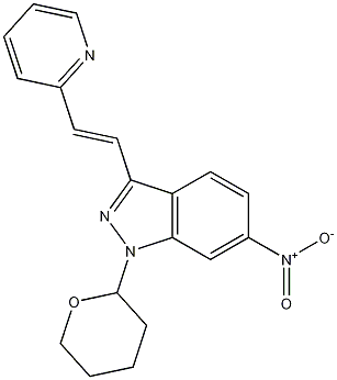 (E)-6-Nitro-3-[2-(pyridin-2-yl)ethenyl]-1-(tetrahydro-2H-pyran-2-yl)-1H-indazole CAS#: 886230-75-7