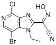 (E)-7-broMo-4-chloro-1-ethyl-N-hydroxy-1H-iMidazo[4,5-c]pyridine-2-carbiMidoyl cyanide CAS#: 842144-06-3