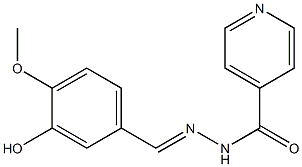 (E)-N-(3-hydroxy-4-methoxybenzylidene)isonicotinohydrazide CAS#: 879121-84-3