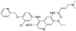 (E)-N-(4-(3-chloro-4-(pyridin-2-ylmethoxy)phenylamino)-3-cyano-7-ethoxyquinolin-6-yl)-4-(dimethylamino)but-2-enamide CAS#: 876310-02-0