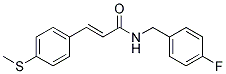 (E)-N-(4-FLUOROBENZYL)-3-[4-(METHYLSULFANYL)PHENYL]-2-PROPENAMIDE CAS#: 882748-97-2
