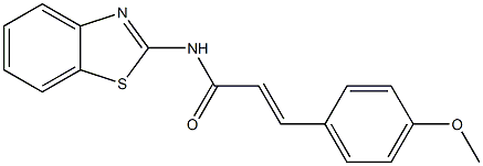 (E)-N-(benzo[d]thiazol-2-yl)-3-(4-methoxyphenyl)acrylamide CAS#: 850724-26-4