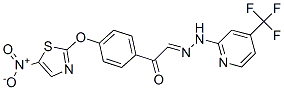 ETHANONE, 1-[4-[(5-NITRO-2-THIAZOLYL)OXY]PHENYL]-, 2-[4-(TRIFLUOROMETHYL)-2-PYRIDINYL]HYDRAZONE CAS#: 883047-84-5