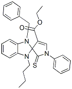 ETHYL 1-BENZYL-3-BUTYL-1'-PHENYL-2'-THIOXO-1,1',2',3-TETRAHYDROSPIRO[BENZO[D]IMIDAZOLE-2,3'-PYRROLE]-4'-CARBOXYLATE CAS#: 885722-37-2