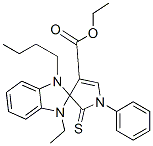 ETHYL 1-BUTYL-3-ETHYL-1'-PHENYL-2'-THIOXO-1,1',2',3-TETRAHYDROSPIRO[BENZO[D]IMIDAZOLE-2,3'-PYRROLE]-4'-CARBOXYLATE CAS#: 885722-33-8
